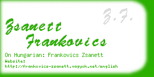 zsanett frankovics business card